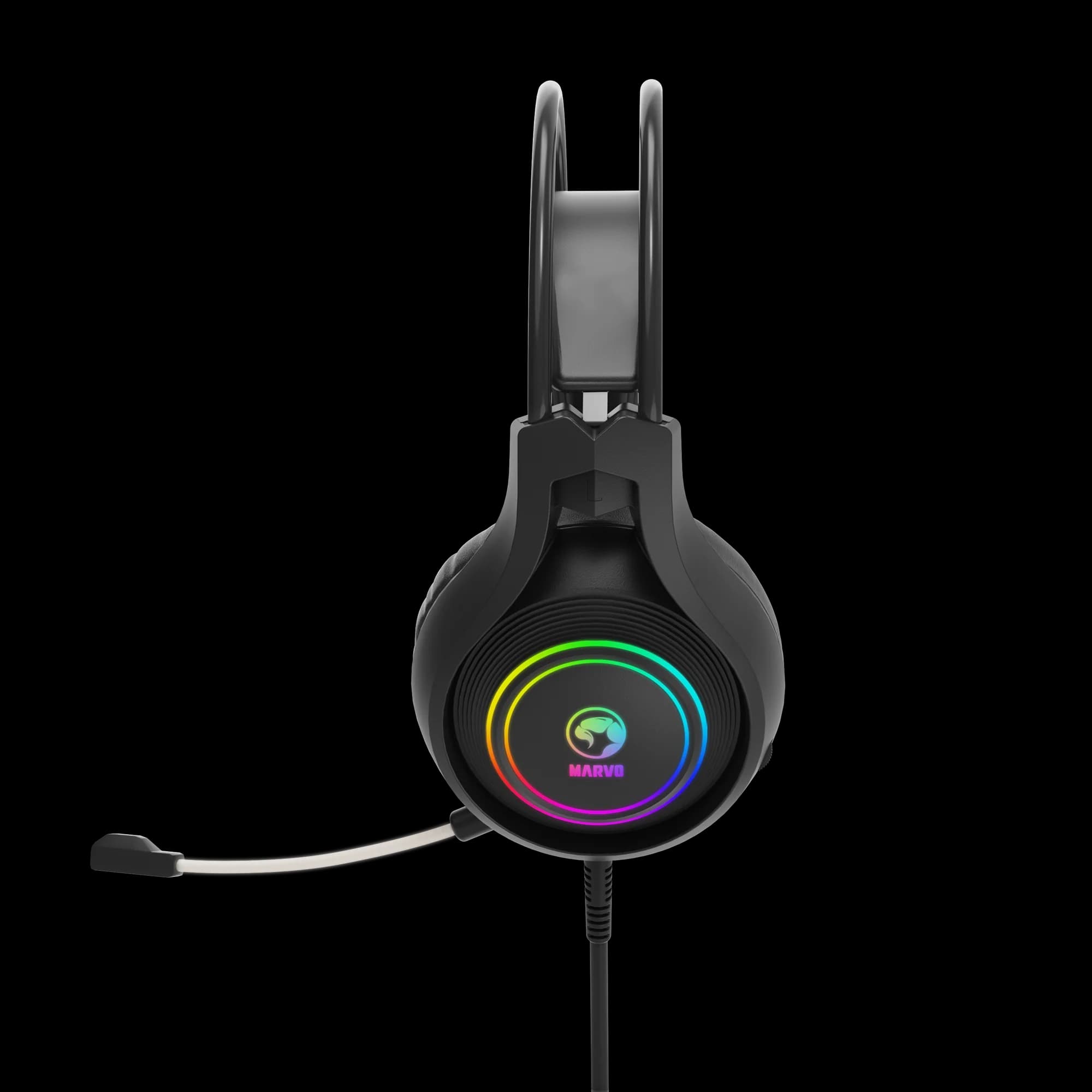 HG8921 Tactic 30 Lightweight Stereo Gaming Headset with 360° Immersive Sound, Omnidirectional Mic, On-Ear Volume Control, 40mm