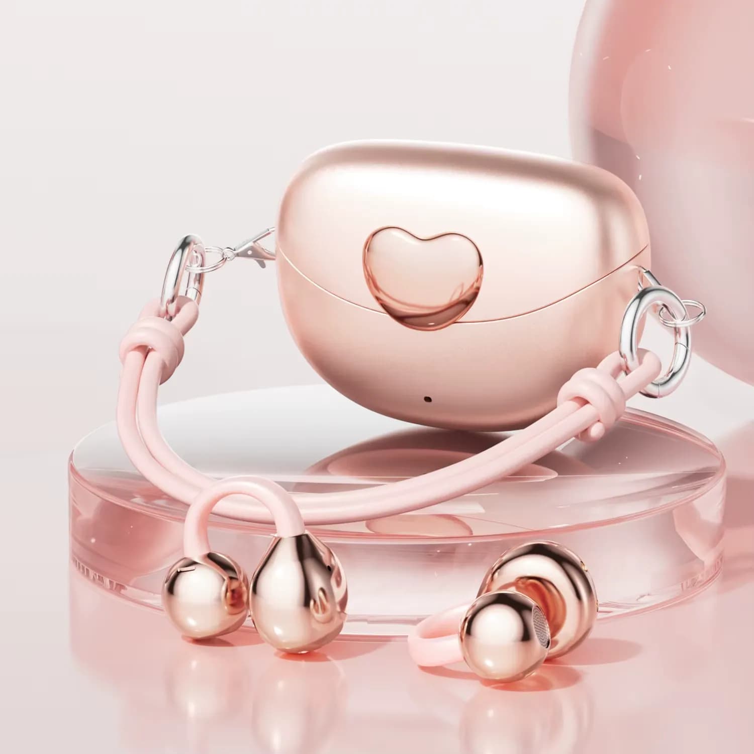 Ear Clip Heart Shape Earbuds M106