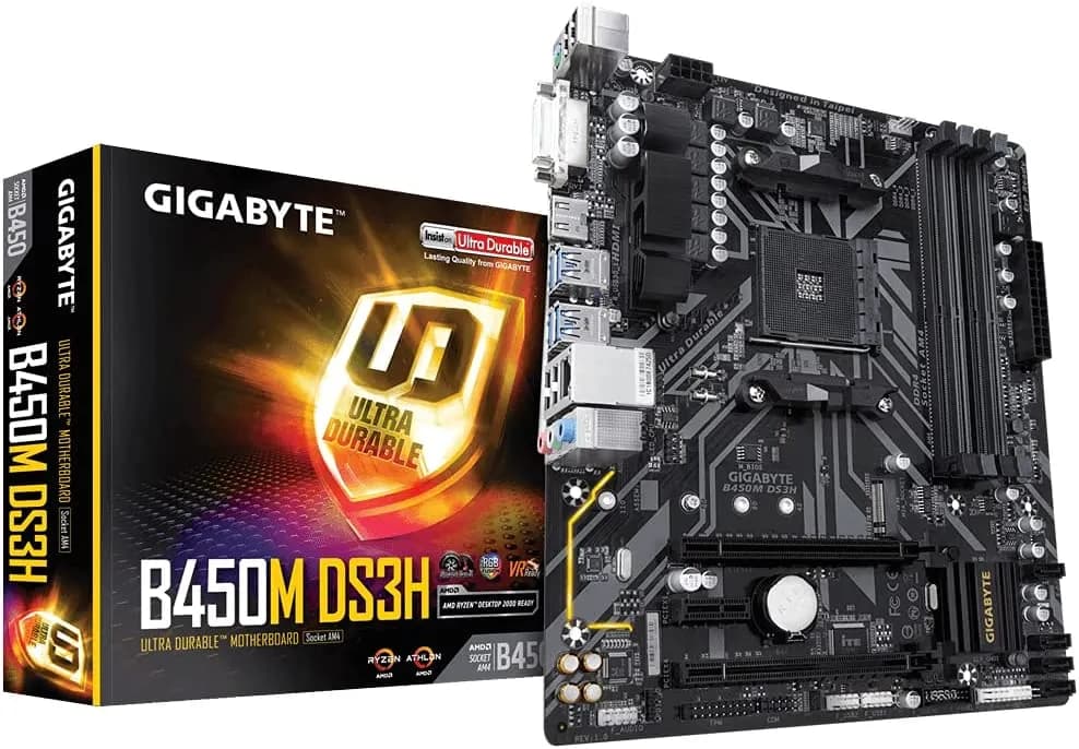 Gigabyte AMD B450M-DS3H AM4 Micro ATX DDR4