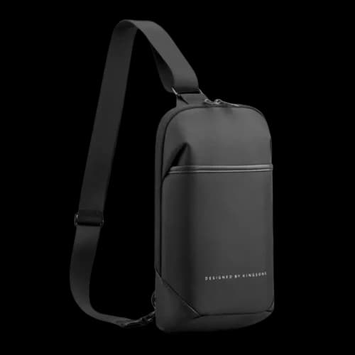 Kingsons Multifunctional Chest Bag Black | KS3211W