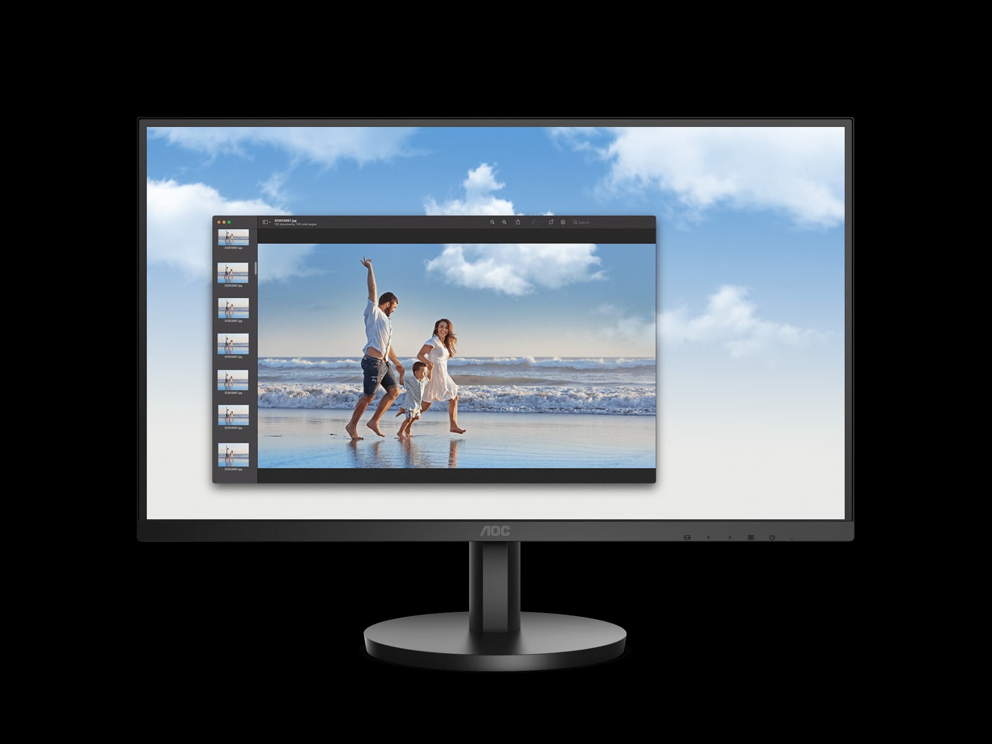 AOC 22B3HM 21.5″ 75HZ FHD FRAMELESS 4MS MONITOR
