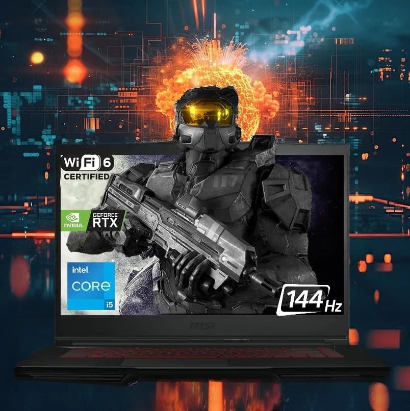 MSI THIN GF63 12UCX-484US Intel Core i5-12450H | 8GB DDR4 RAM; 512GB SSD | RTX 2050, 4GB | 15.6″ FHD, IPS Display 144Hz