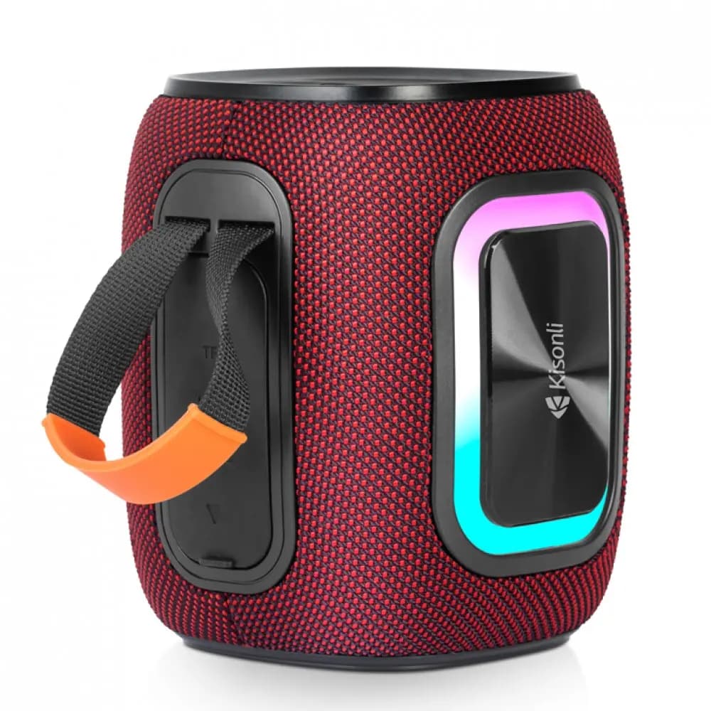 KISONLI Q25 Wireless Bluetooth RGB Speaker, 12 Watt Output, TF Card Playback, Dual Diaphragm Strong Deep Bass, IPX5