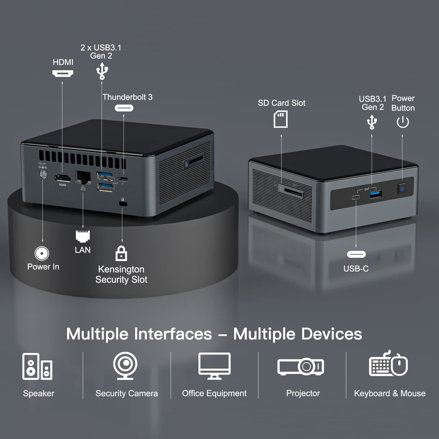 Intel NUC 10 | i5 10th Generation DDR4 Desktop Mini PC | Intel Core i5-10210U, Up to 4.2 GHz, 4 core, 8 Thread