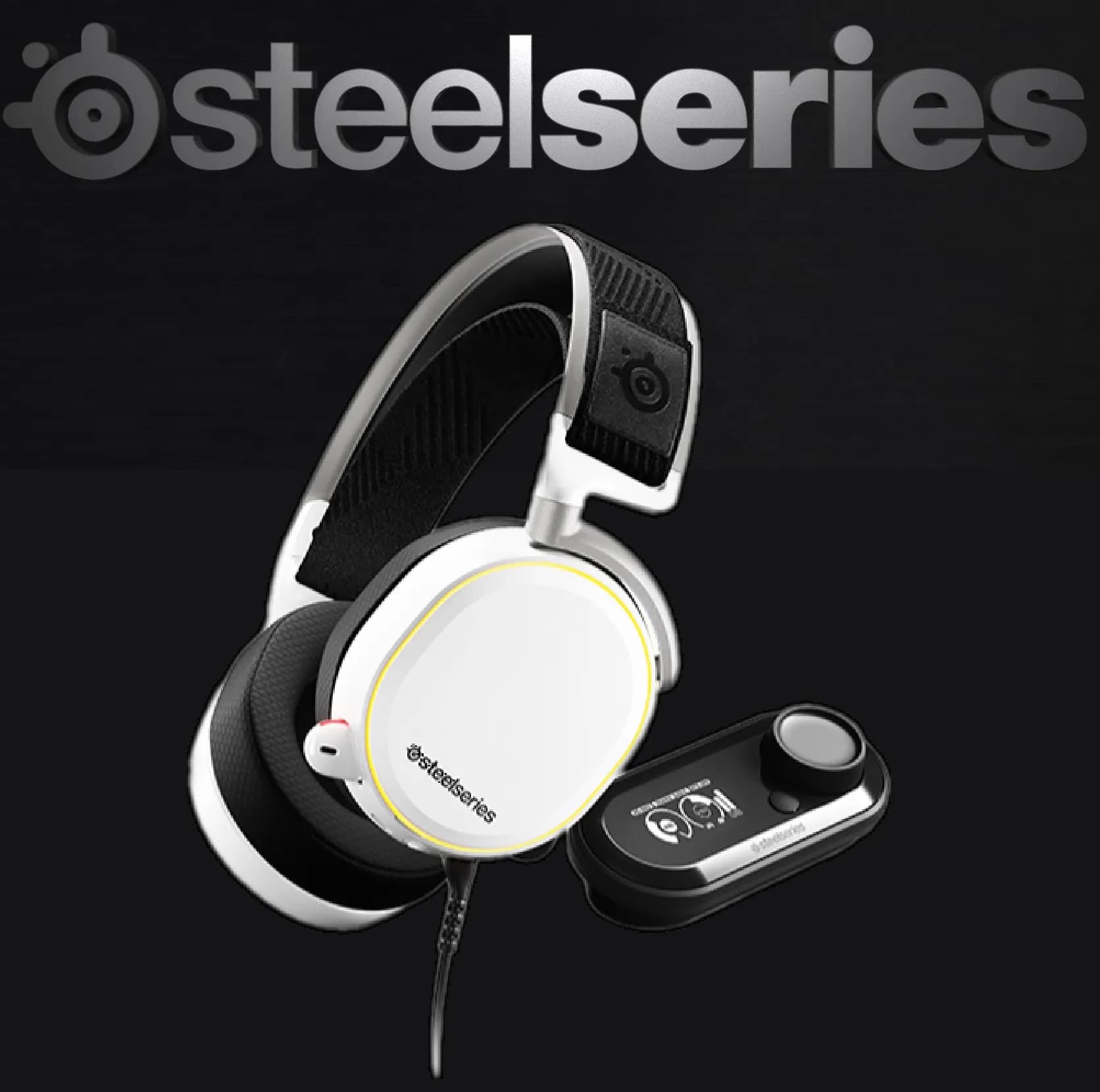 SteelSeries Arctis Pro + GameDAC Wired Gaming Headset -Certified Hi-Res Audio