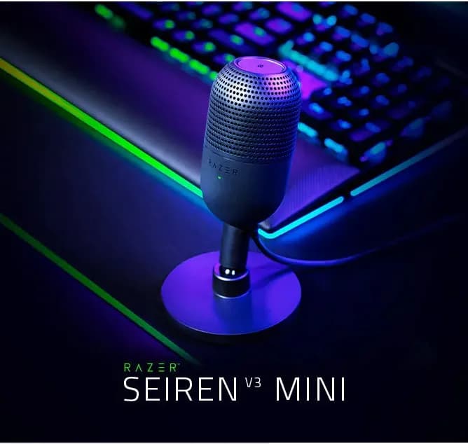 Razer Seiren V3 Mini USB Microphone: Condenser Mic