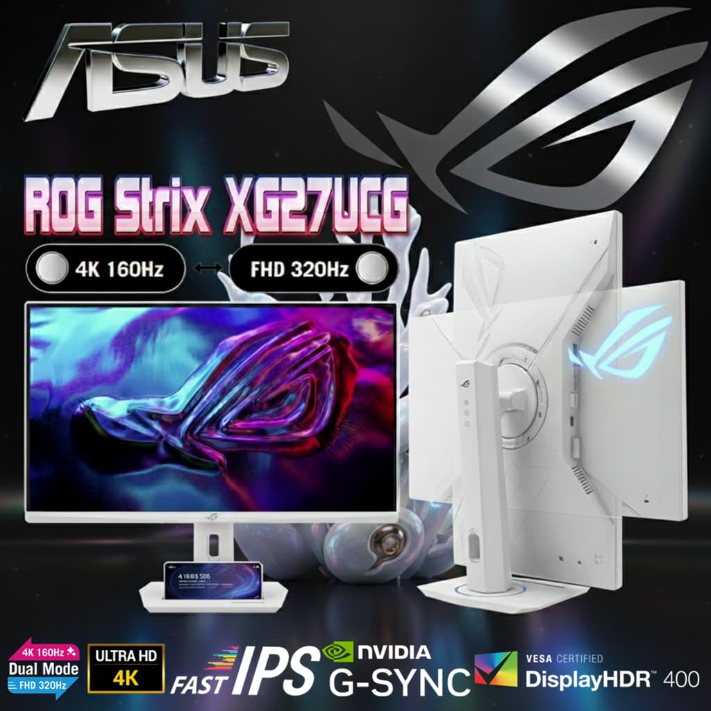 ASUS ROG Strix XG27UCG-W Dual mode 27-inch Gaming Monitor