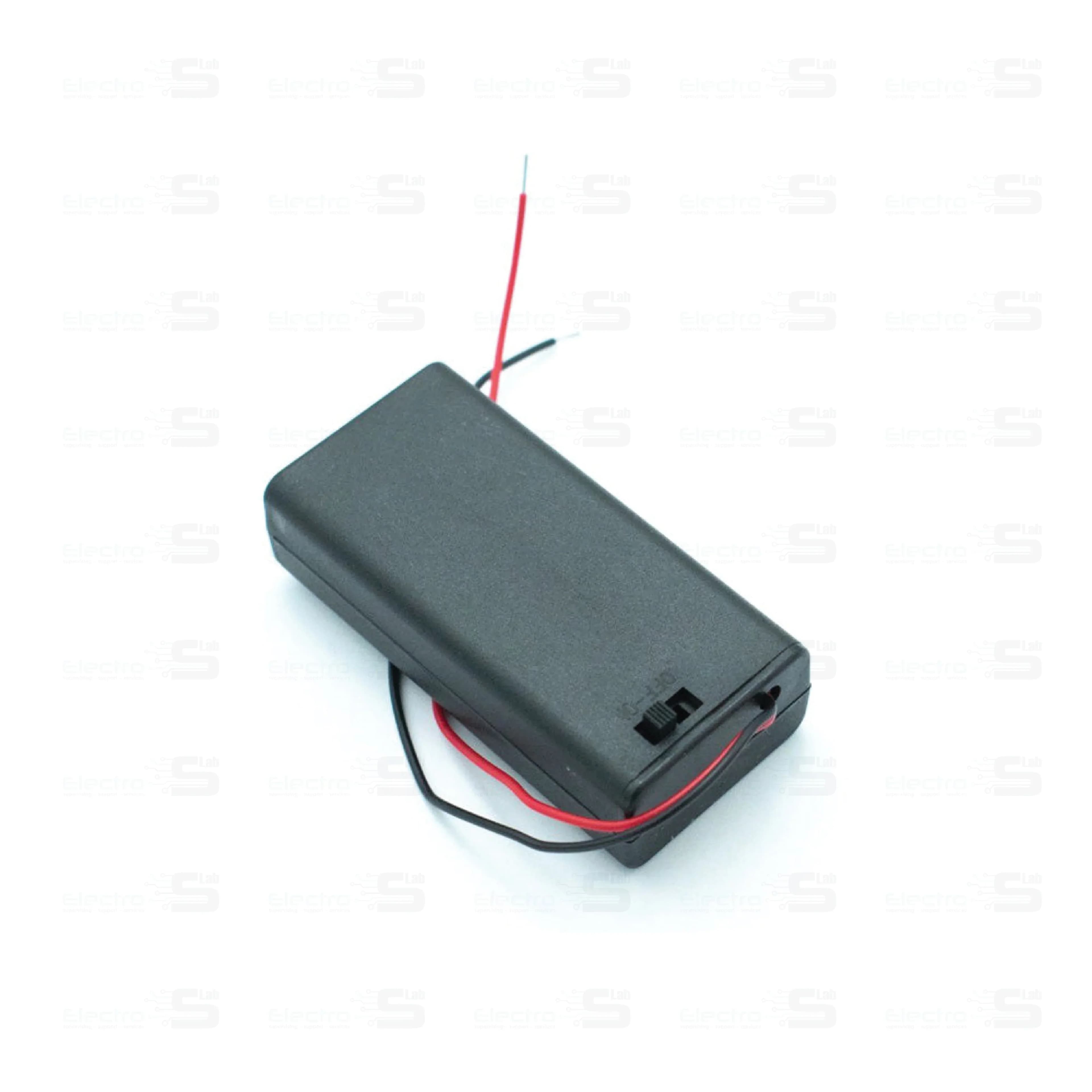 2 x AA Battery Holder Box, With Cover/on-off