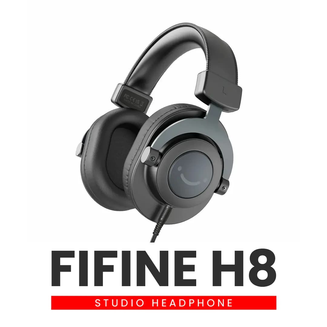 FIFINE H8 Professional Wired Studio Monitor Headphones Black