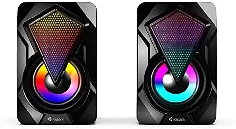Kisonli L-9090 USB 2.0 Channel Speaker - Black 4