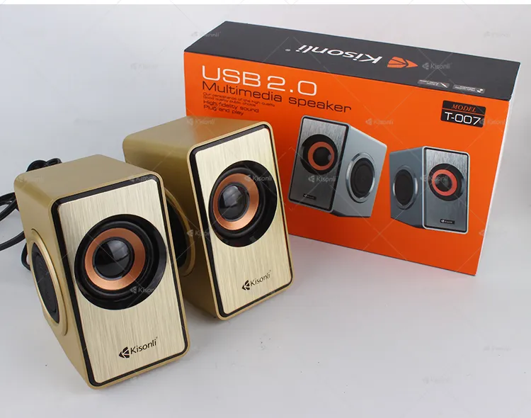 KISONLI T-007 USB 2.0 MULTIMEDIA SPEAKER 3Wx2 4BASS 2