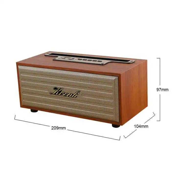 KISONLI G12A CLASSICAL WOODEN MUSIC BLUETOOTH SPEAKER 2
