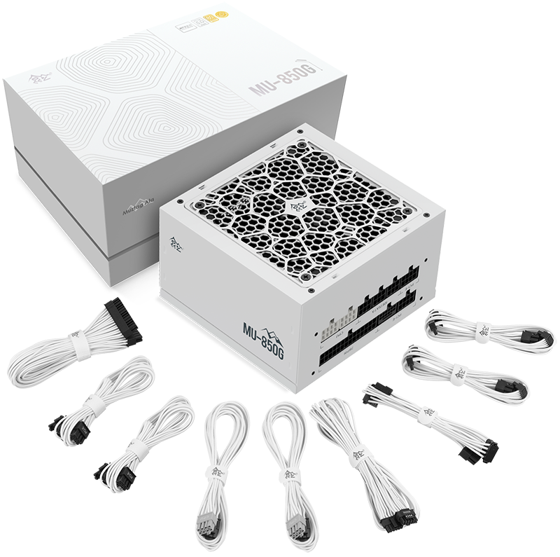 Segotep MU-850G 850W PSU Kunlun 80 Plus Gold Certification ATX 3.0 & PCIe 5.0 Full Modular Power Supply Active PFC FDB Fan LLC...