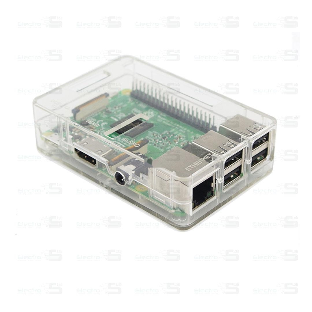 Raspberry Pi B+ ABS Case Transparent Clear Box + Cooling Fan 2
