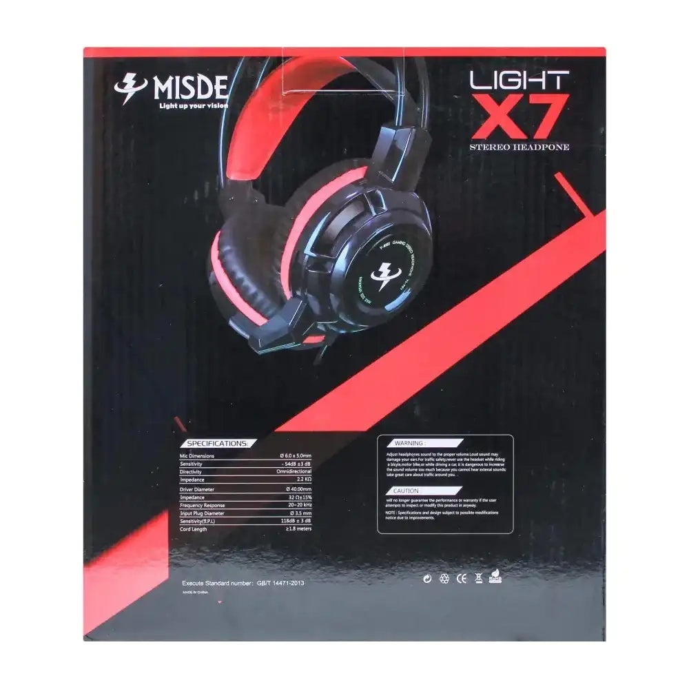 Headset Gaming Misde Light X7 3