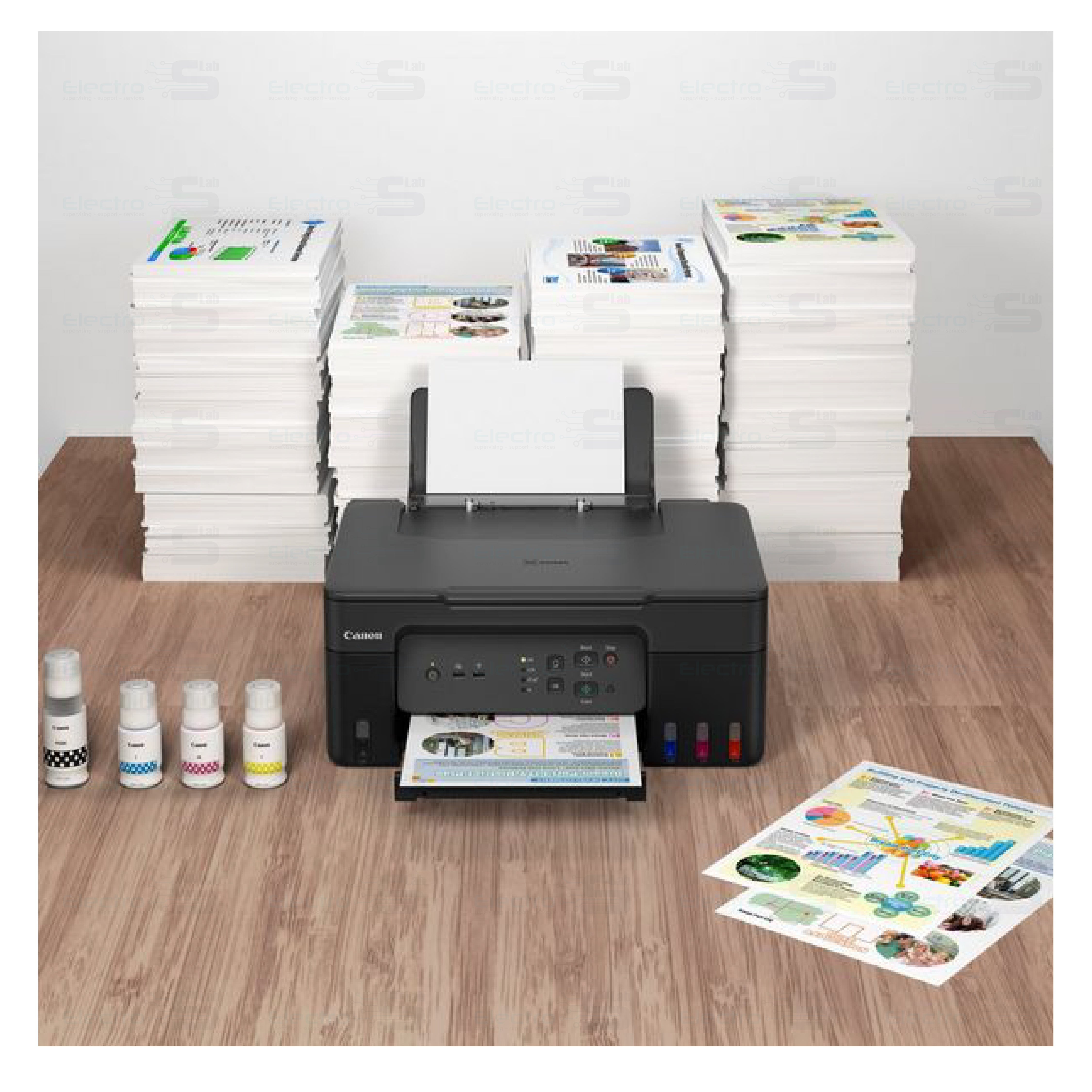 CANON PRINTER COLORED 3 IN 1 TANK INK WIRELESS PIXMA G3430 INK 41 3