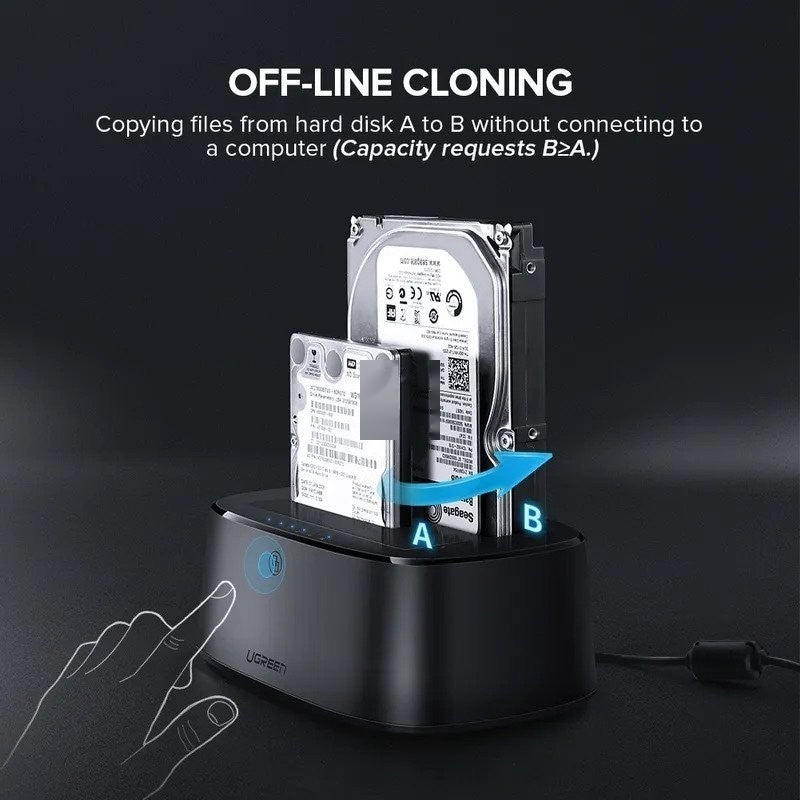 UGREEN USB 3.0 to SATA Dual-Bay Hard Drive Docking Station DUPLICAtoR /CLONER - CM198 50857 4