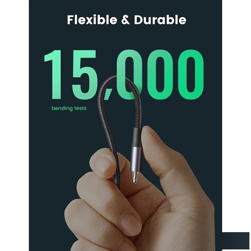 CABLE UGREEN US304 60759 USB-C TO LIGHTNING 1M ALU/BRAIDED 4