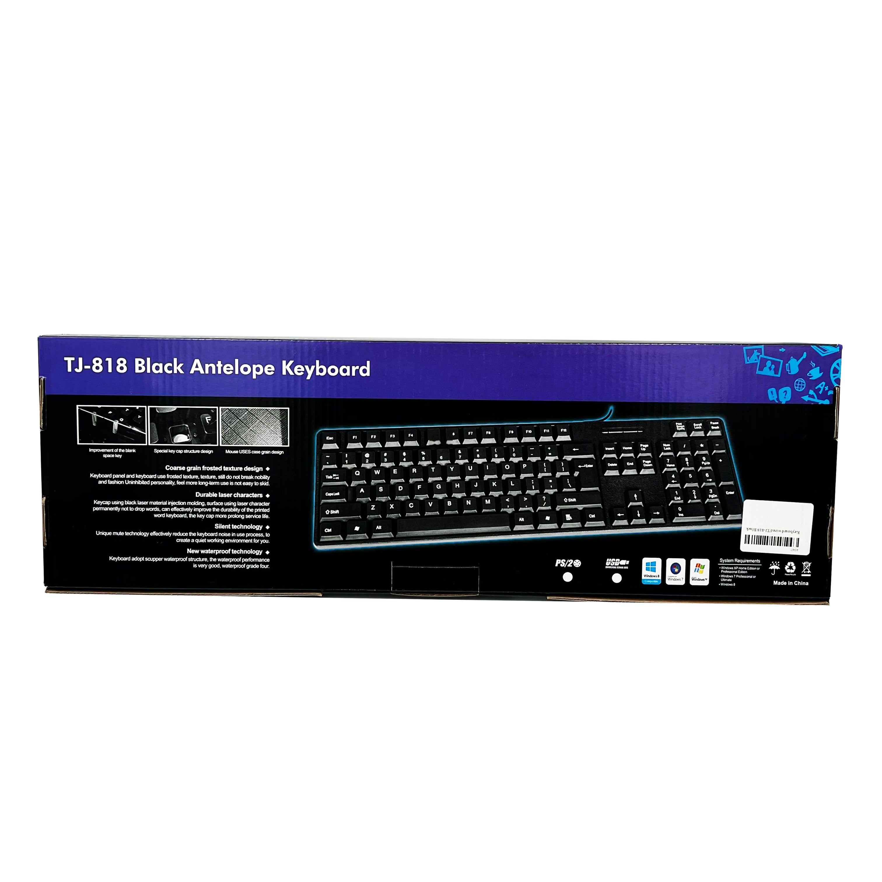 Keyboard wired TJ-818 Black 2
