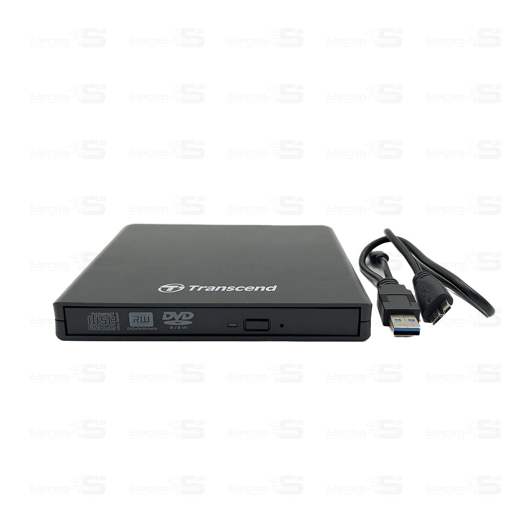 Transcend External DVD-RW Drive USB 3.0 – Portable CD/DVD Writer with Cable