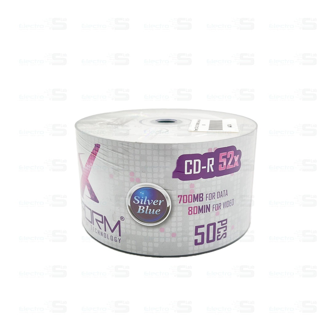 Xform CD-R 52X 700MB/80min – 50 Pack Bulk Blank Discs for Music & Data