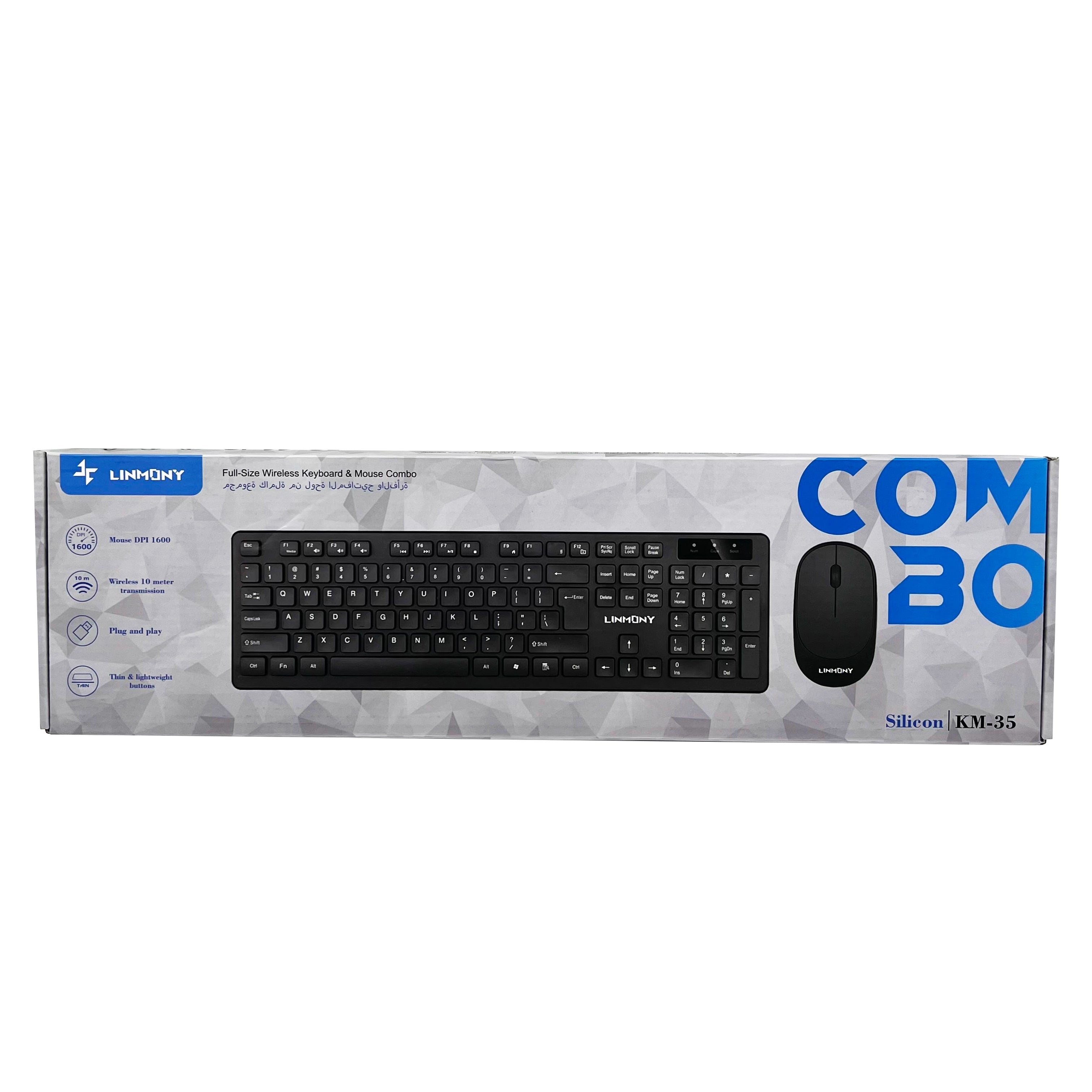 Combo Linmony Wireless Keyboard And Mouse KM-35 2