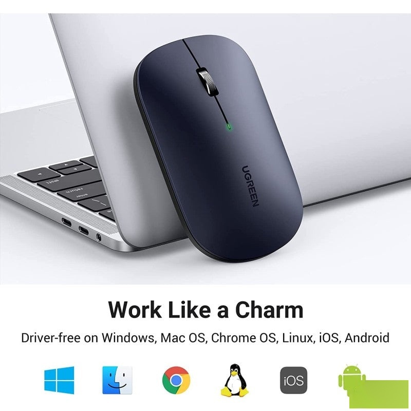Mouse Wireless UGREEN MU001 BLACK 90372 7