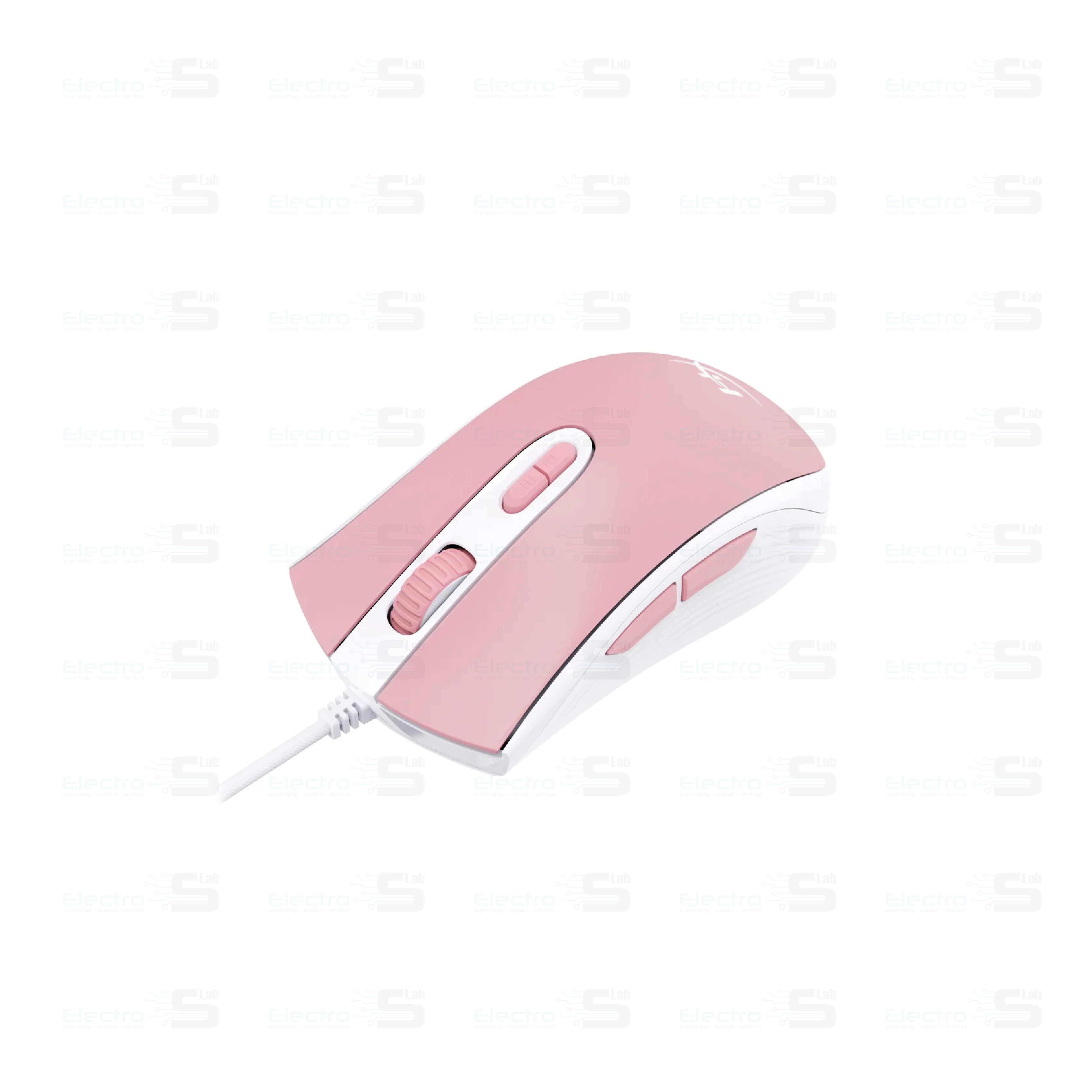 MOUSE HYPERX PULSEFIRE CORE GAMING 87G 6200DPI RGB NGENUTY Pink 2