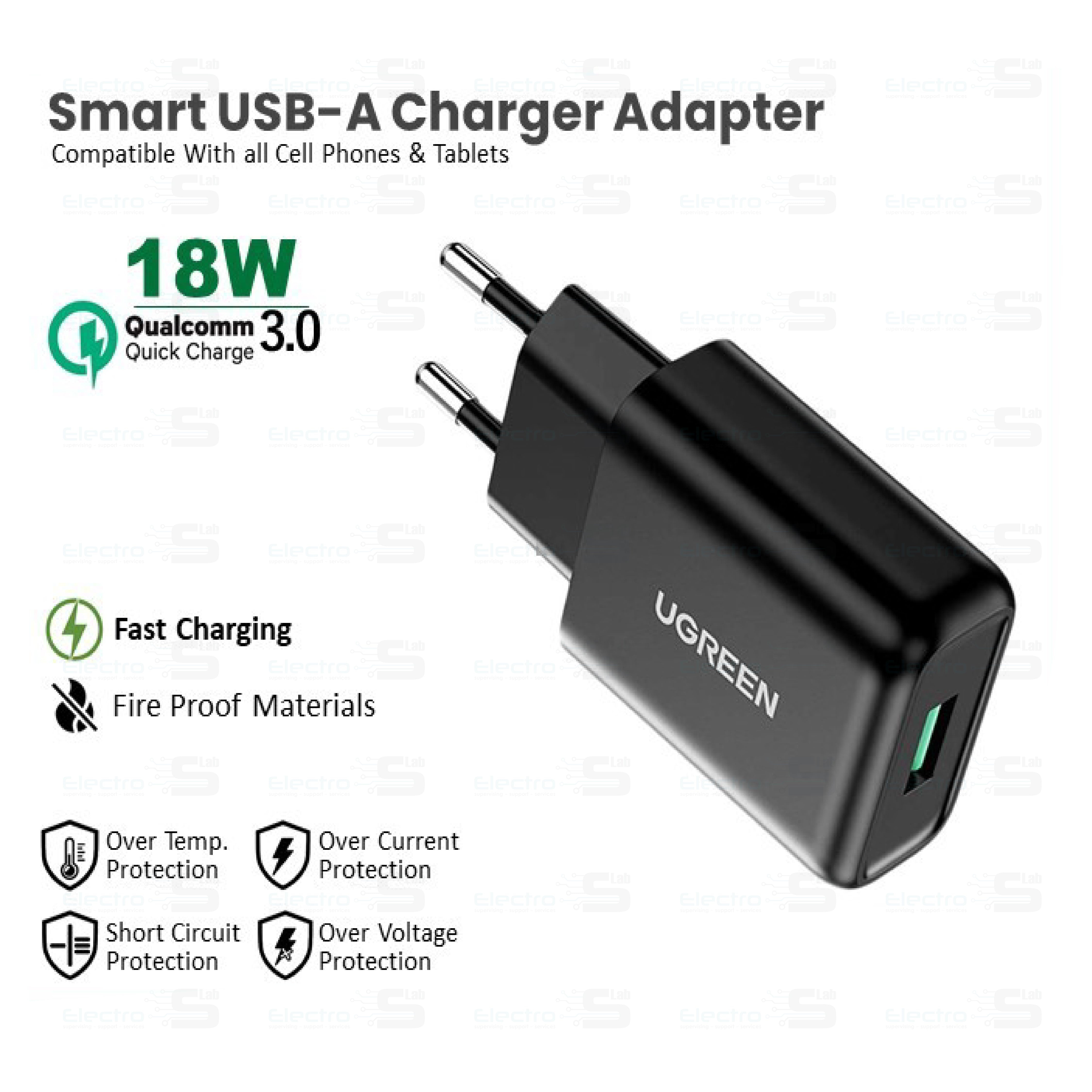 WALL CHARGER UGREEN CD122 - 70273 18W