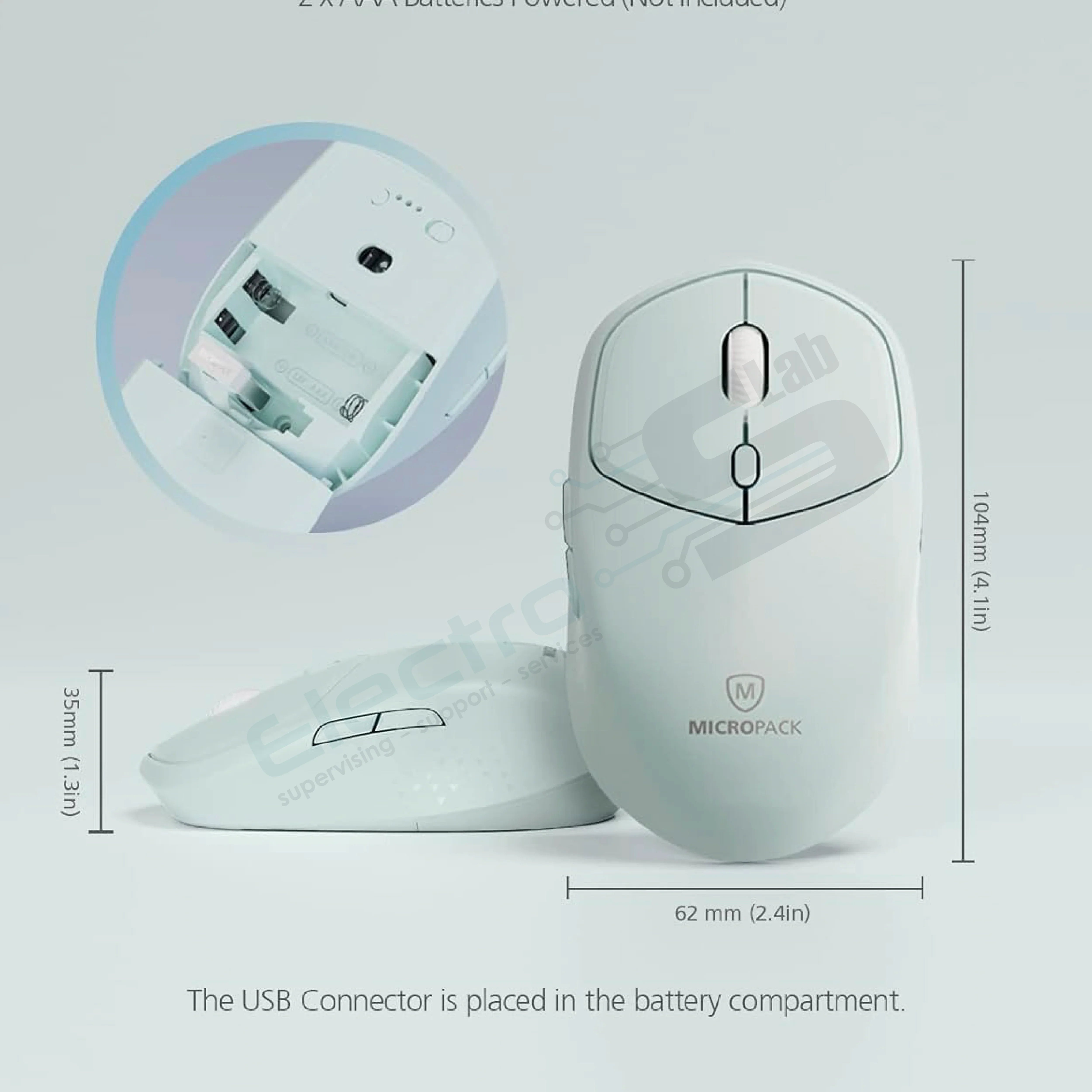 Mouse Wireless USB Micropack clean-726 MPW 3