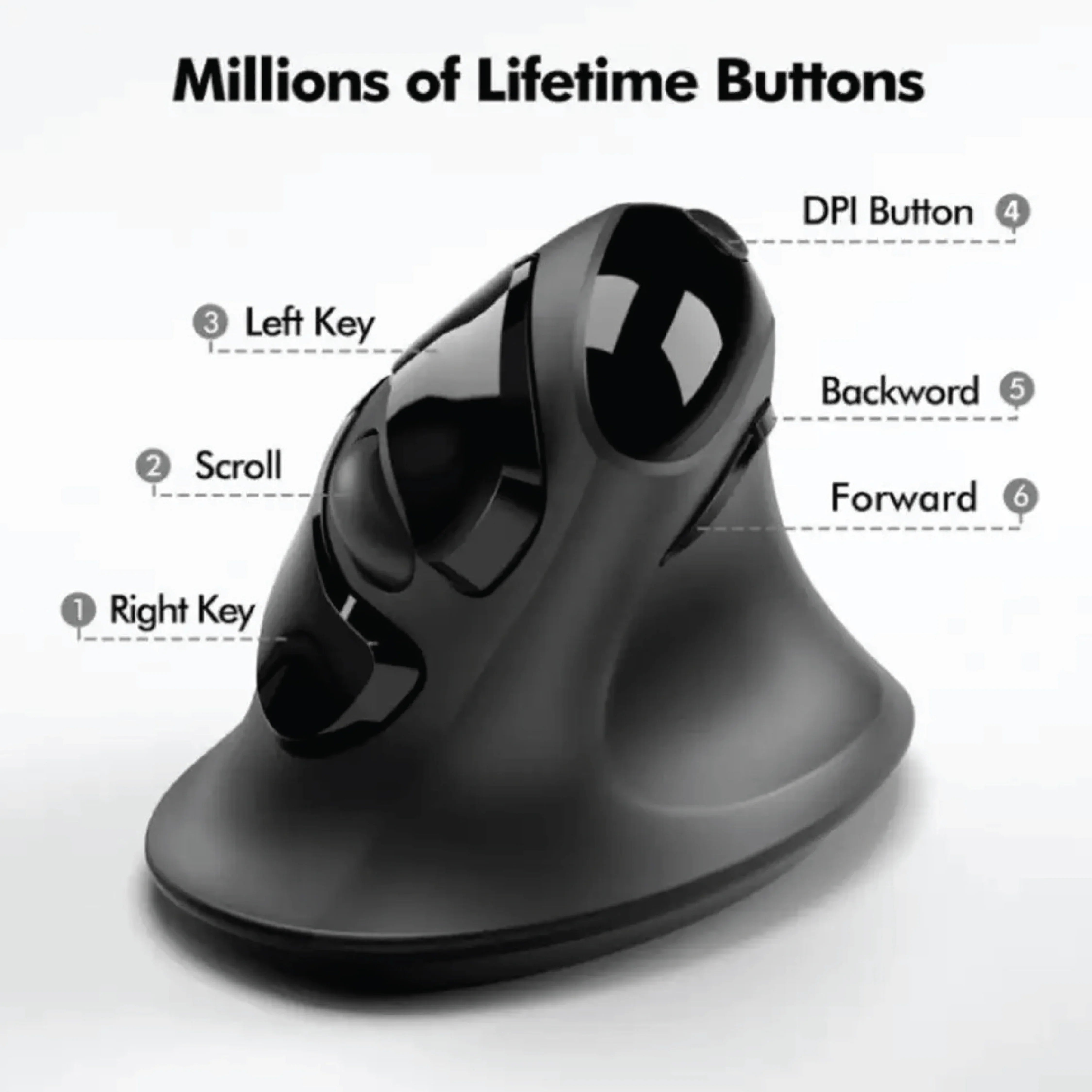 MOUSE WIRELESS USB MICROPACK MP-V03W BLACK 2