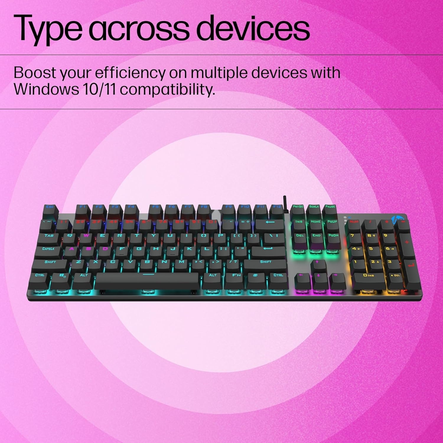 HP RGB MECHANICAL GAMING KEYBOARD GK400F WIRED 4
