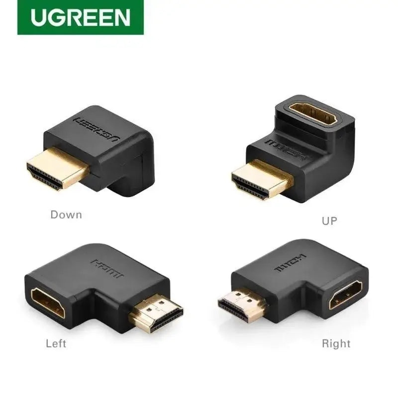 Adapter HDMI Male To Female 90 Degree UGREEN Angled Adapter-Up HD112-20110 2