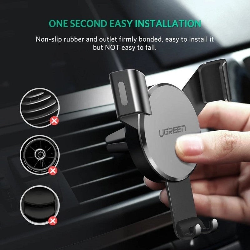UGREEN Air vent Gravity Car Phone Holder, Durable Structure - LP130 40907 4