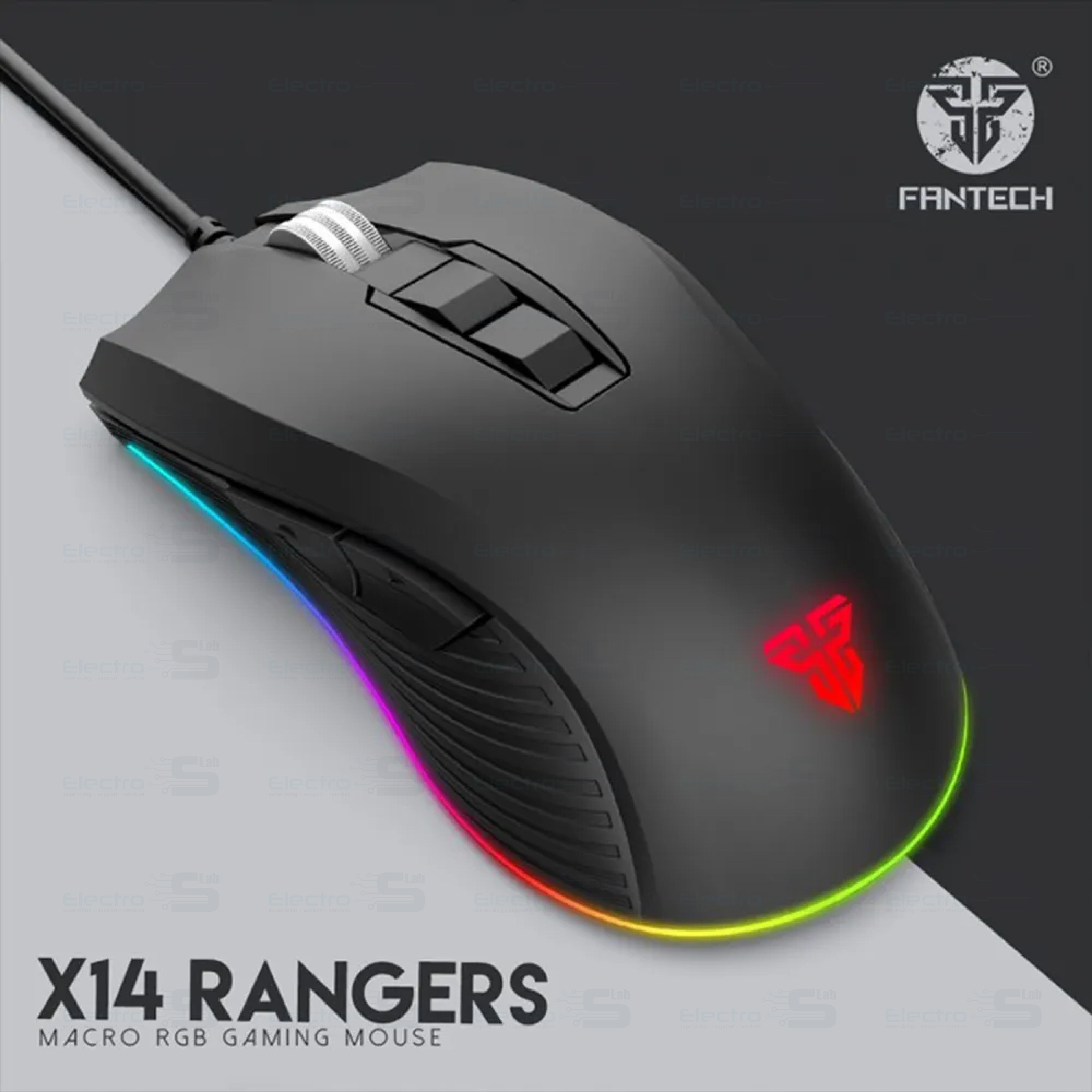 MOUSE USB FANTECH X14 RANGERS 2