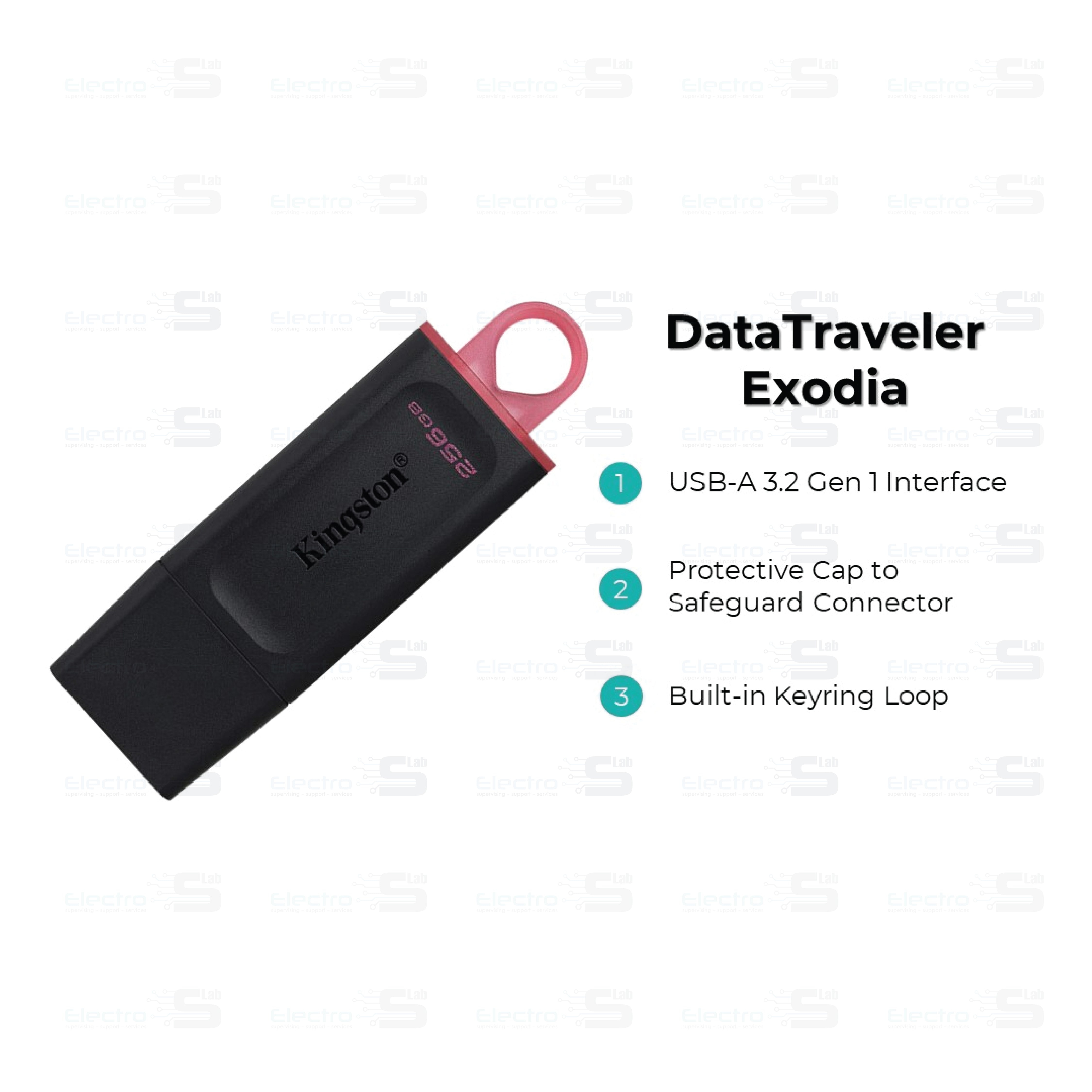 Kingston DataTraveler Exodia DTX 256 GB USB 3.2 Flash Drive 3
