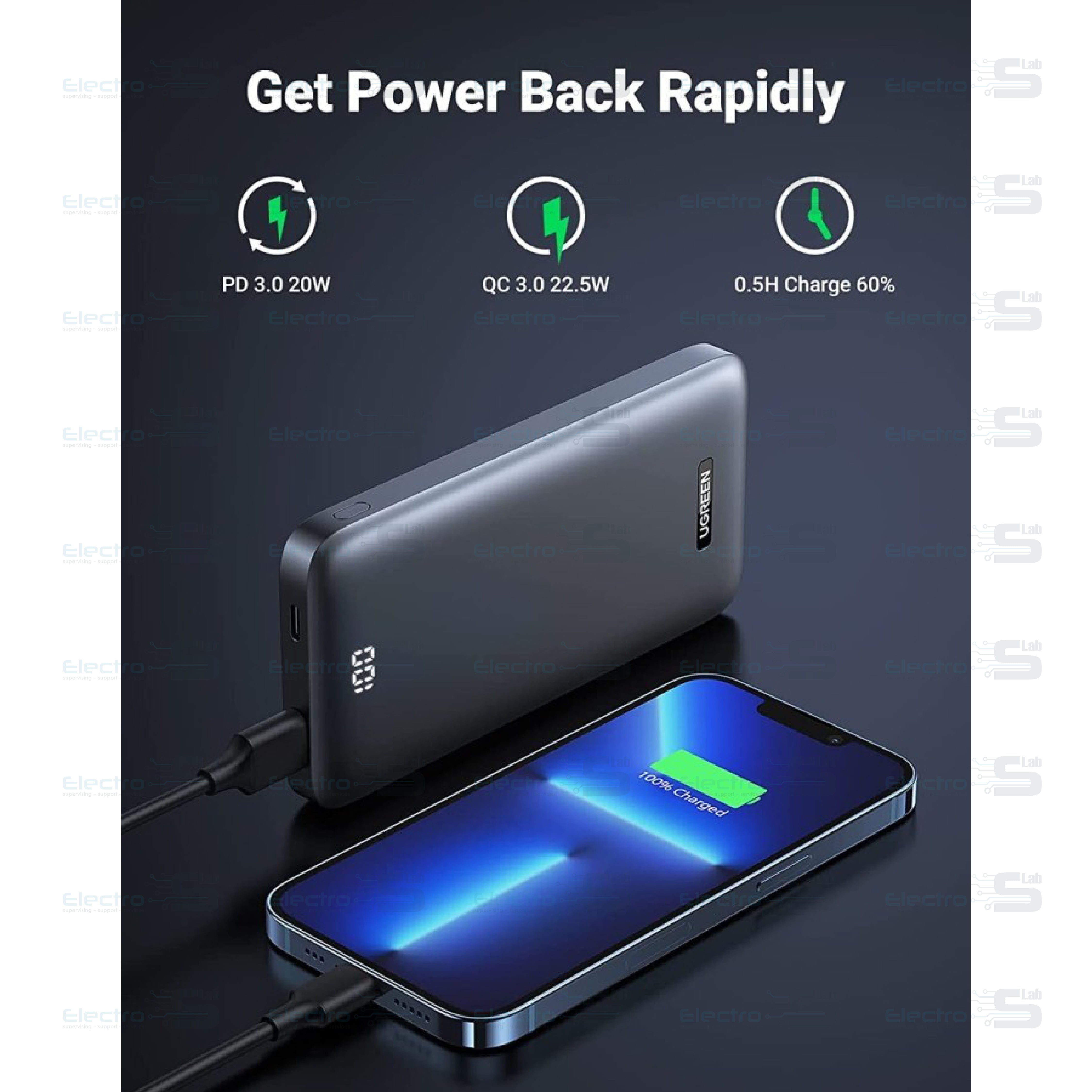 POWER BANK PD20W UGREEN PB198-60689 5