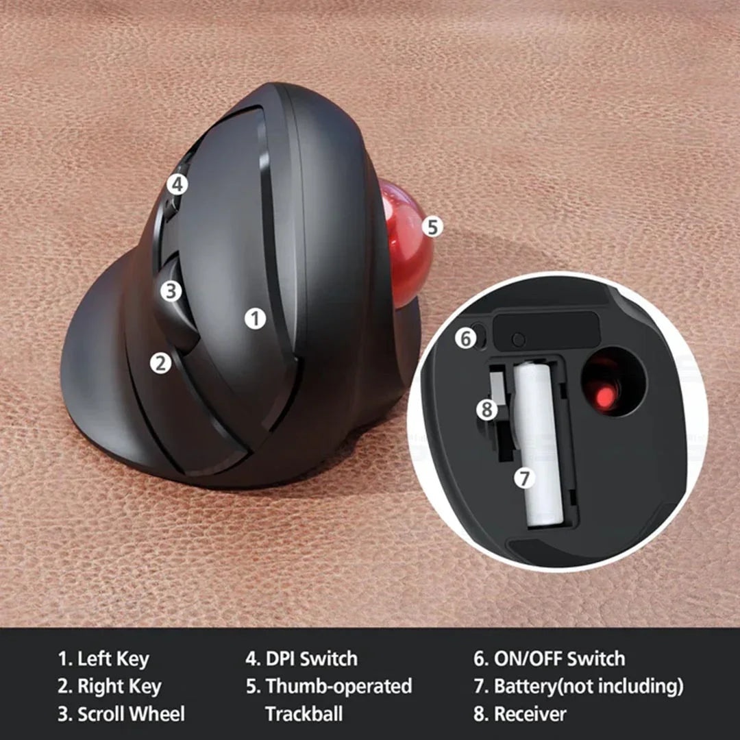 MOUSE WIRELESS USB MICROPACK MP-V02W BLACK 3