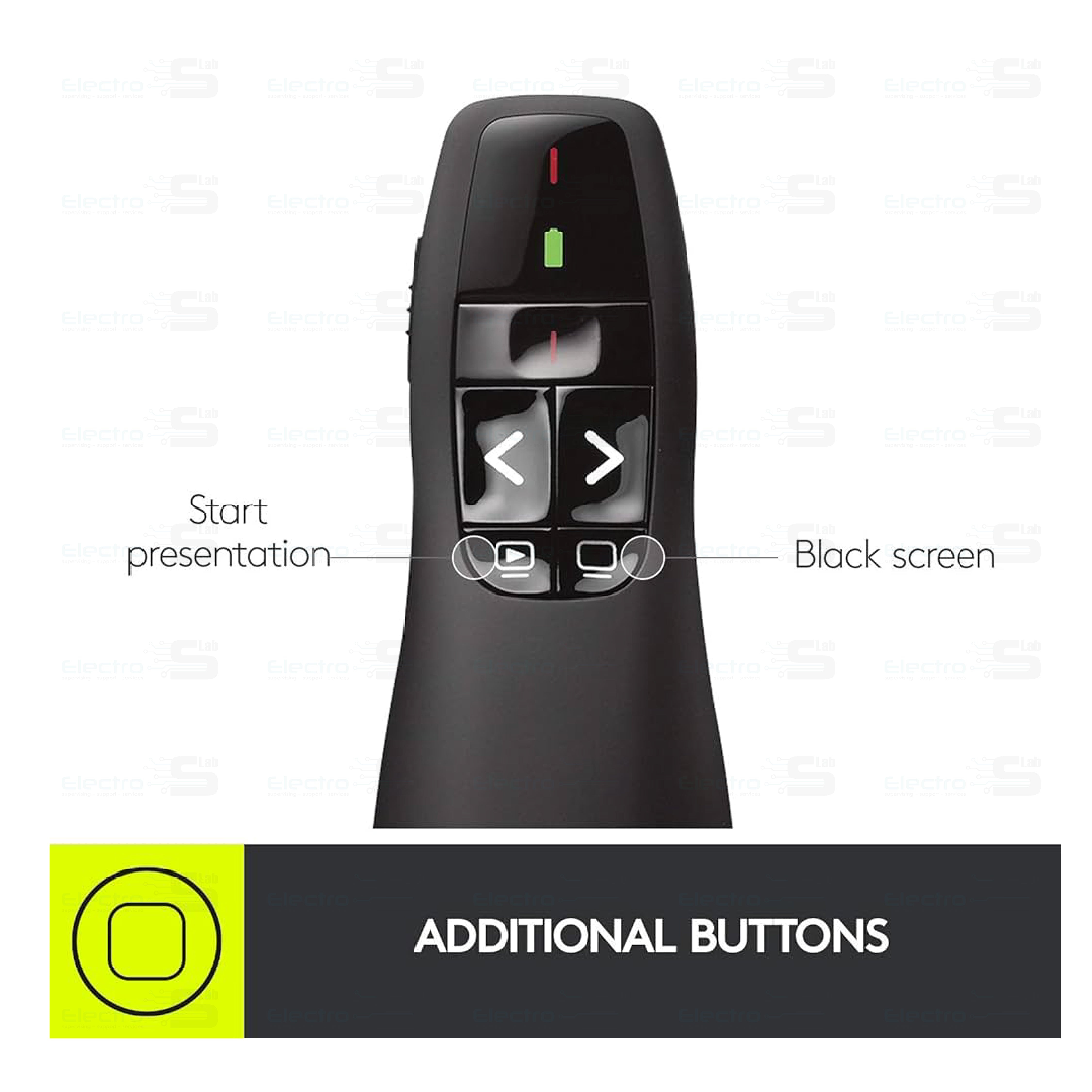 Logitech R400 Laser Presentation Remote Control - Wireless 3