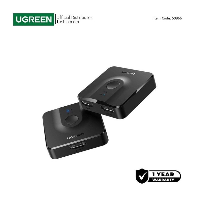 UGREEN 4K HDMI Bi-Directional HDMI Switch / Splitter - CM217 50966 4