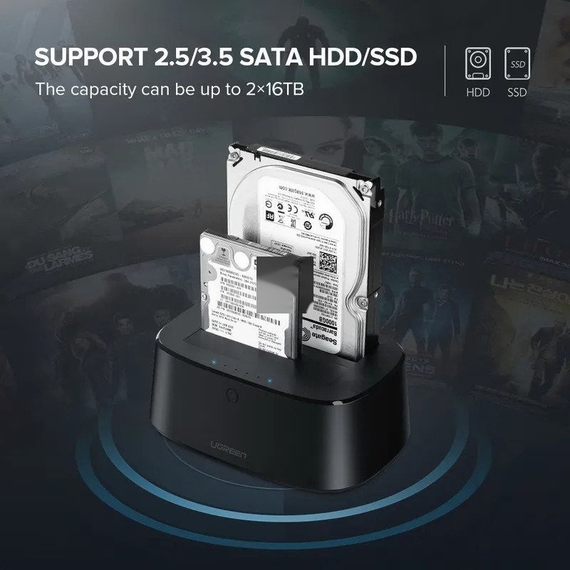 UGREEN USB 3.0 to SATA Dual-Bay Hard Drive Docking Station DUPLICAtoR /CLONER - CM198 50857 2