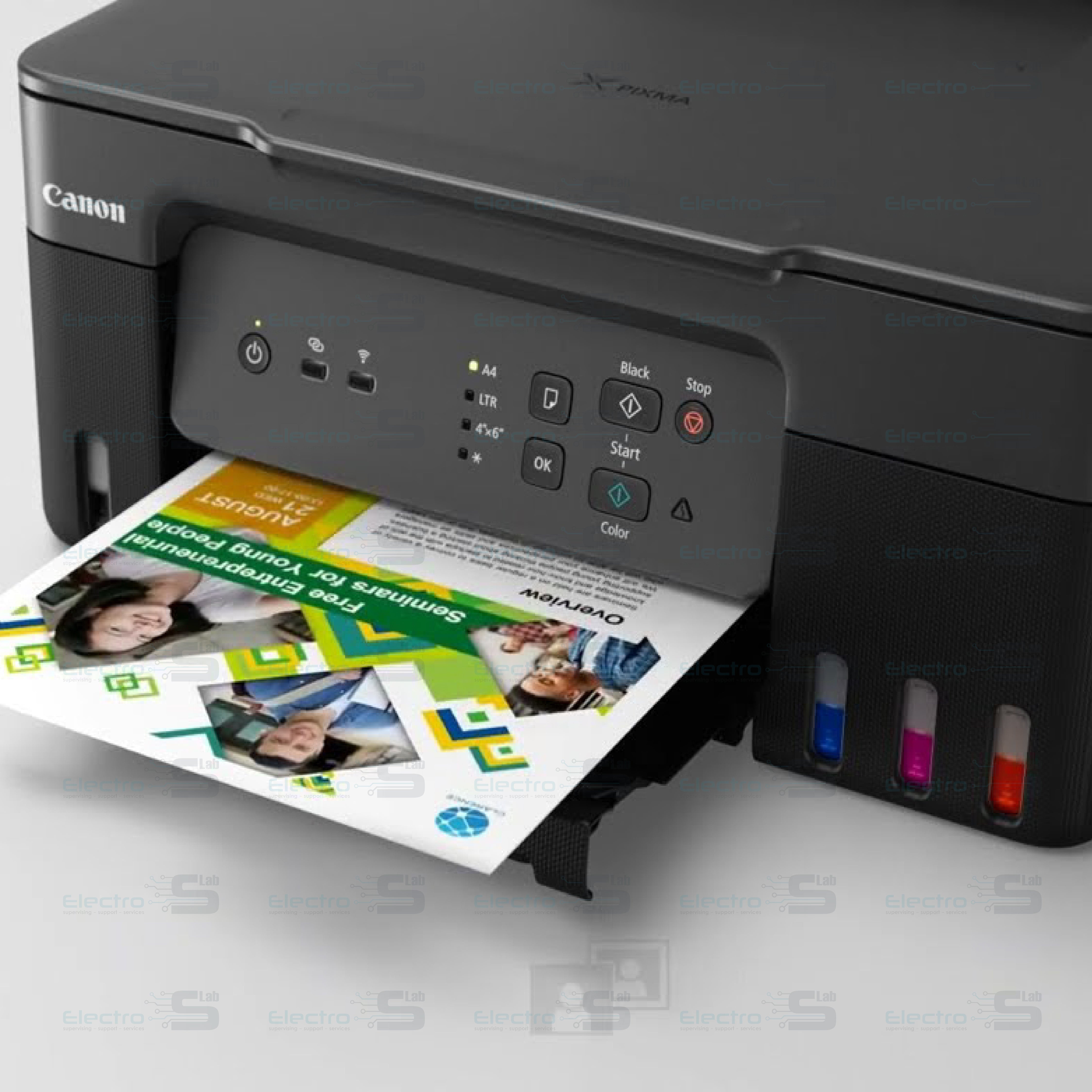 CANON PRINTER COLORED 3 IN 1 TANK INK WIRELESS PIXMA G3430 INK 41 2