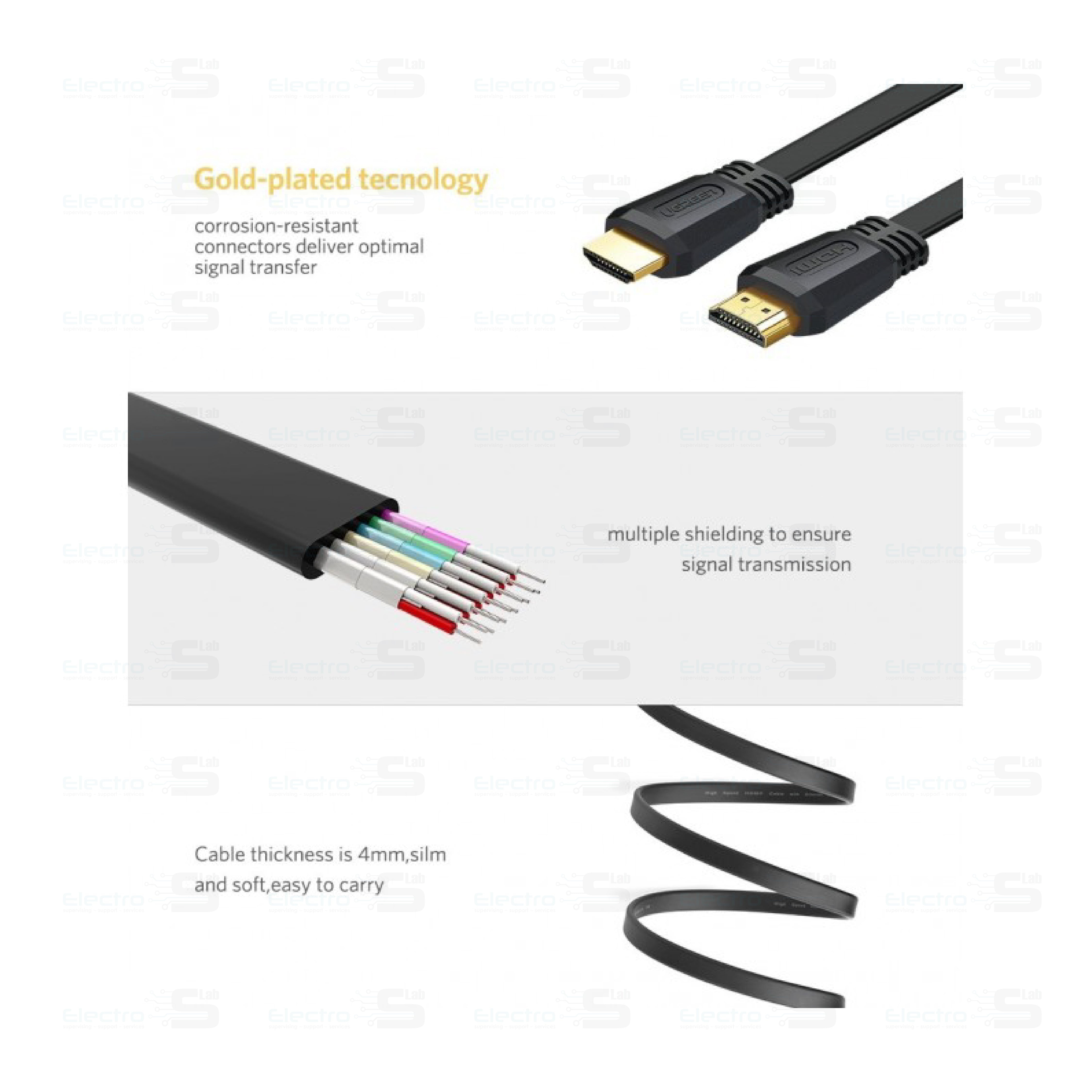 CABLE HDMI 5M 4K UGREEN ED015 - 50821 3