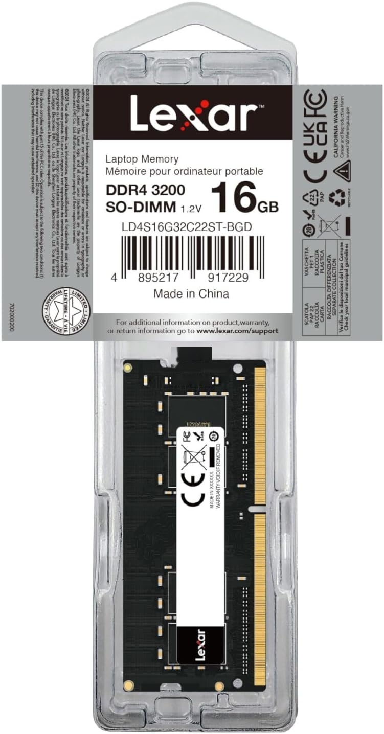 Brand New Lexar DDR4 16GB - 3200MHZ 3