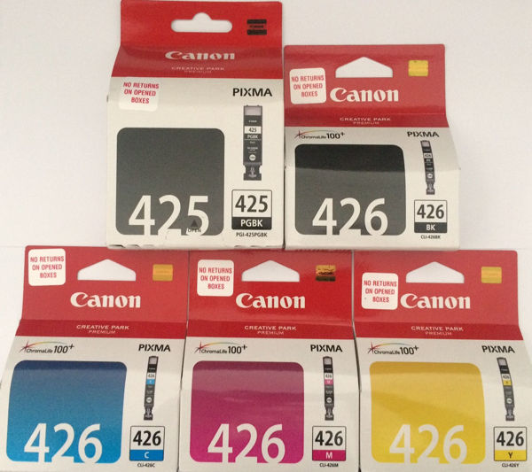 Picture of Original Canon 425 426 ink cartridges