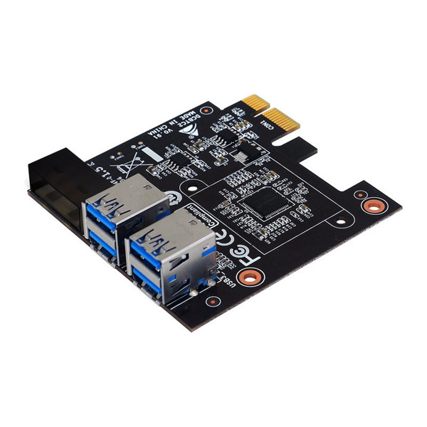 Picture of BIOSTAR PCIe X1 USB 3.0 Crypto Mining Expansion Card