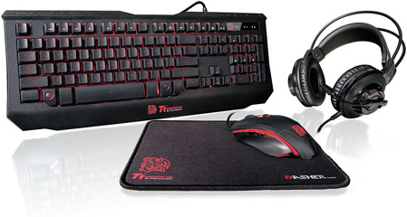 Picture of Thermaltake Tt eSPORTS Knucker 4-in-1 3 Color Membrane Gaming set