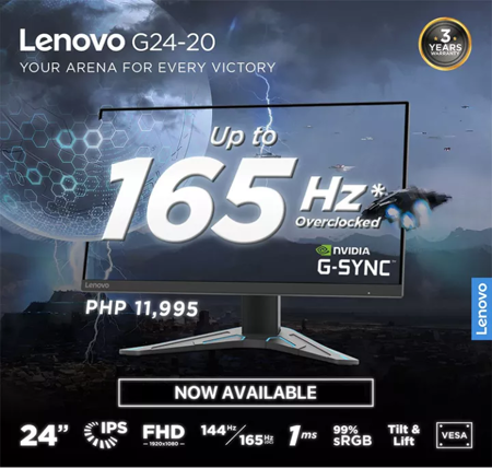 Picture of Lenovo G24-20  165hz Gaming Monitor