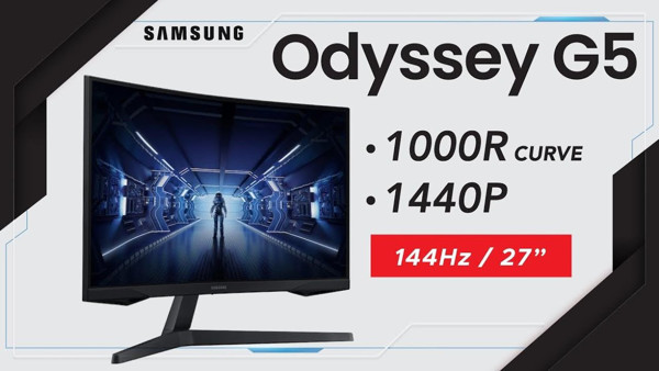Picture of Samsung Odyssey G5 27’’ WQHD 2K 165Hz Gaming Monitor