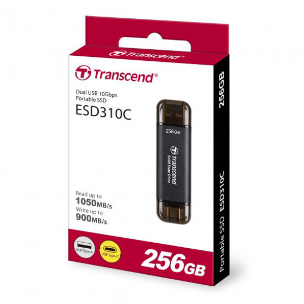 Picture of Transcend's smallest portable SSDESD310C  SSD 256GB